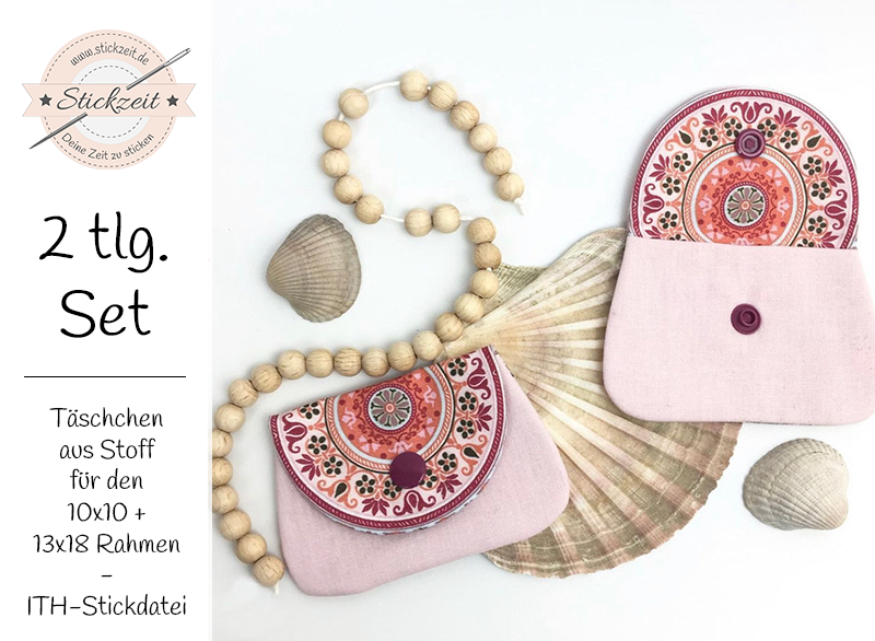 Täschchen aus Stoff - ITH-Stickdatei